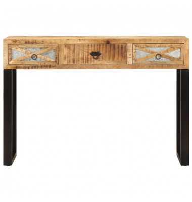  Konsolinis staliukas, 110x30x76 cm, mango medienos masyvas - Žurnaliniai staliukai - 3