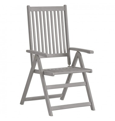  Atlošiamos sodo kėdės su pagalvėlėmis, 3vnt., akacijos masyvas - Lauko kėdės - 3