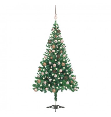  Dirbtinė Kalėdų eglutė su LED ir žaisliukais, 180cm, 564 šakos - Kalėdinės eglutės - 1