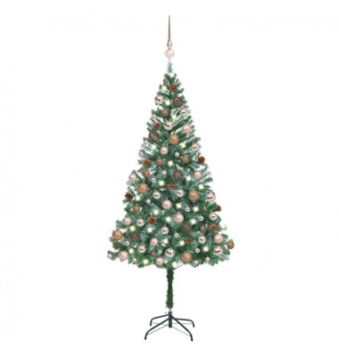  Dirbtinė Kalėdų eglutė su LED/žaisliukais/kankorėžiais, 180cm - Kalėdinės eglutės - 1
