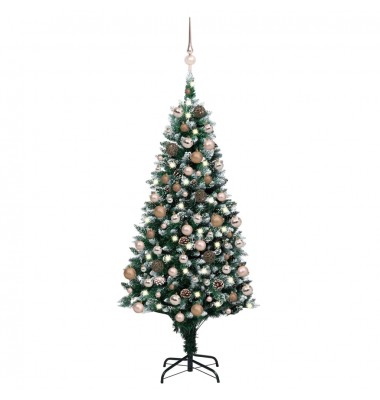  Dirbtinė Kalėdų eglutė su LED/žaisliukais/kankorėžiais, 180cm  - Kalėdinės eglutės - 1