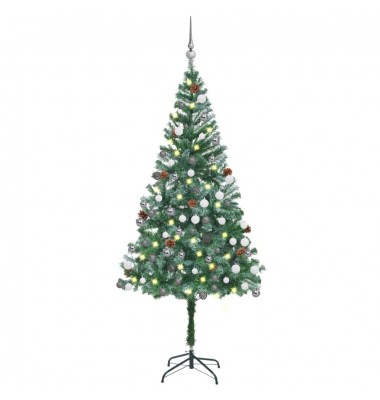  Dirbtinė Kalėdų eglutė su LED/žaisliukais/kankorėžiais, 180cm - Kalėdinės eglutės - 1