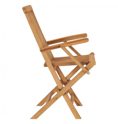  Sodo kėdės su pagalvėlėmis, 4vnt., tikmedžio medienos masyvas - Lauko kėdės - 11