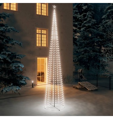Kalėdų eglutė, 160x500cm, kūgio formos, 752 baltos LED lemputės - Kalėdinis apšvietimas - 1
