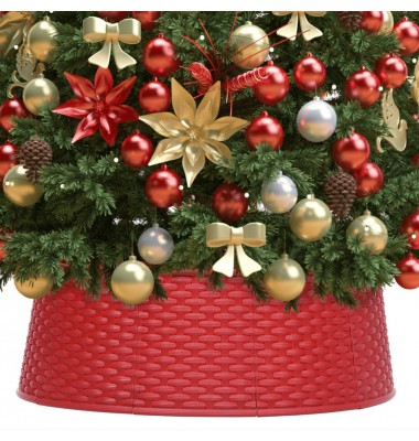  Kalėdų eglutės stovo apvadas, raudonas, skersmuo 65x19,5cm - Kilimėliai eglutėms - 1