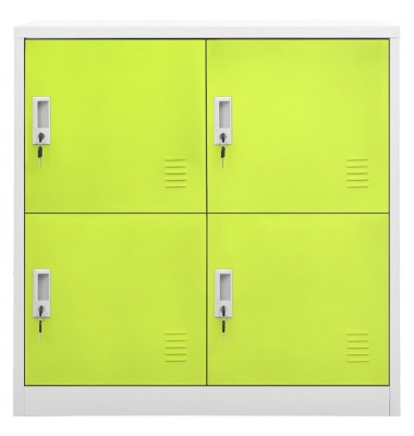  Persirengimo spintelė, pilka ir žalia, 90x45x92,5cm, plienas - Biuro spintos, spintelės - 2