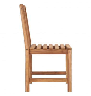  Sodo kėdės su pagalvėlėmis, 4vnt., tikmedžio medienos masyvas - Lauko kėdės - 5