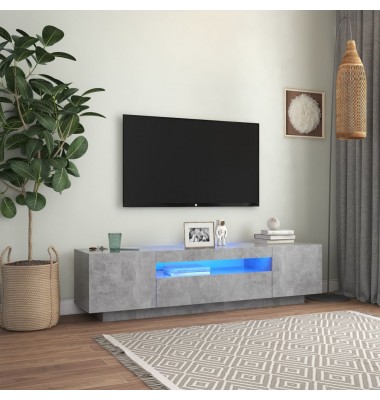  Televizoriaus spintelė su LED apšvietimu, pilka, 160x35x40cm - TV spintelės - 1