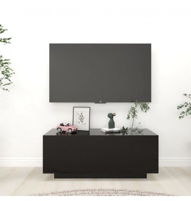  Televizoriaus spintelė, juodos spalvos, 100x35x40cm, MDP  - TV spintelės - 1