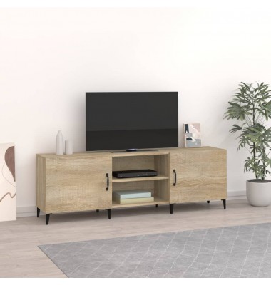  Televizoriaus spintelė, ąžuolo, 150x30x50cm, apdirbta mediena - TV spintelės - 1