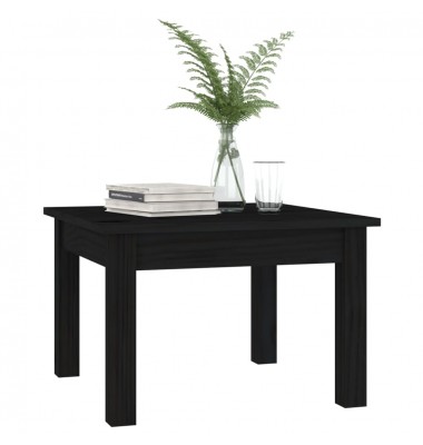  Kavos staliukas, juodas, 45x45x30cm, pušies medienos masyvas - Kavos staliukai - 6