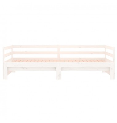 Ištraukiama lova, balta, 2x(90x190)cm, pušies medienos masyvas - Lovos - 9