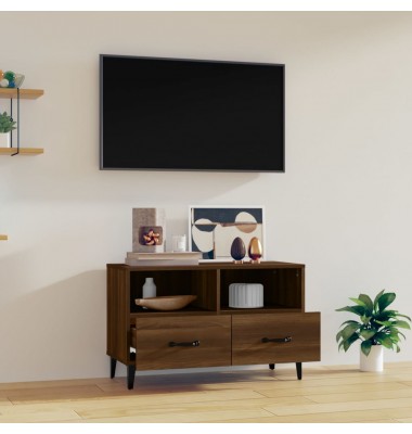  Televizoriaus spintelė, ruda ąžuolo, 80x36x50cm, mediena - TV spintelės - 3