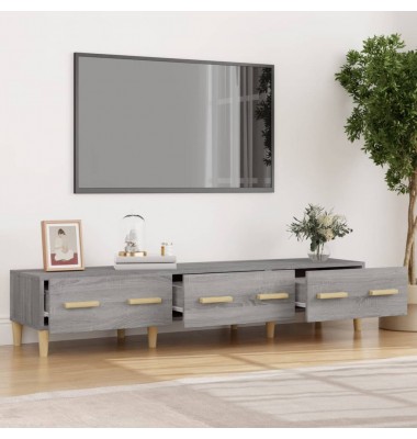  Televizoriaus spintelė, pilka ąžuolo, 150x34,5x30cm, mediena - TV spintelės - 3