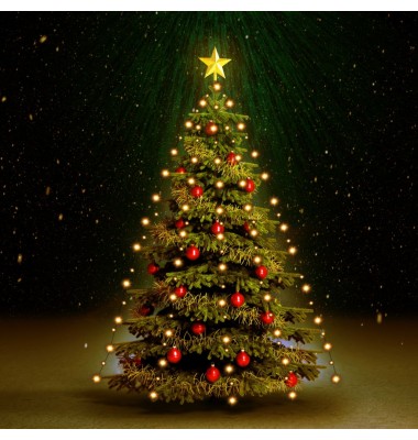 Kalėdų eglutės girlianda su 180 LED lempučių, 180cm - Kalėdinis apšvietimas - 1