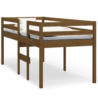  Aukšta lova, medaus ruda, 90x190cm, pušies medienos masyvas - Lovos - 2