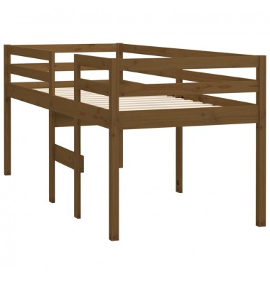  Aukšta lova, medaus ruda, 90x190cm, pušies medienos masyvas - Lovos - 4