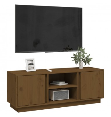  Televizoriaus spintelė, medaus ruda, 110x35x40,5cm, pušis - TV spintelės - 4
