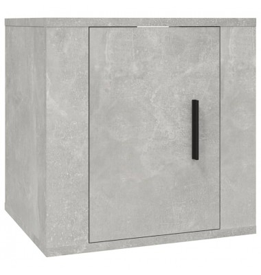  Sieninės TV spintelės, 2vnt., betono pilkos, 40x34,5x40cm - TV spintelės - 5