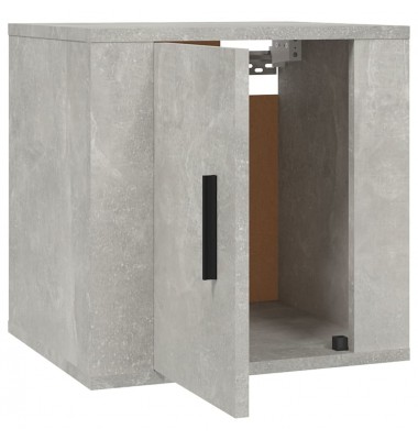  Sieninės TV spintelės, 2vnt., betono pilkos, 40x34,5x40cm - TV spintelės - 8