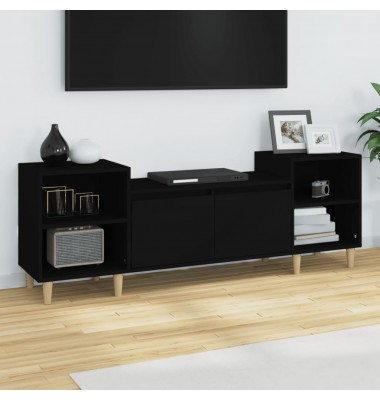  Televizoriaus spintelė, juodos spalvos, 160x35x55cm, mediena - TV spintelės - 1