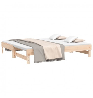  Ištraukiama lova, 2x(90x190)cm, pušies medienos masyvas - Lovos - 3