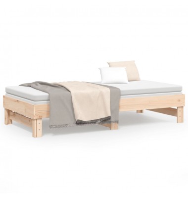  Ištraukiama lova, 2x(90x190)cm, pušies medienos masyvas - Lovos - 5