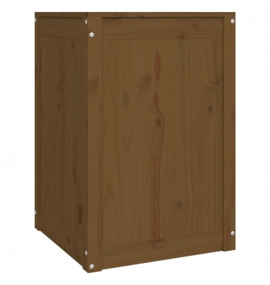  Skalbinių dėžė, medaus ruda, 44x44x66cm, pušies masyvas - Skalbinių krepšiai - 5