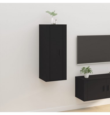  Sieninė televizoriaus spintelė, juoda, 40x34,5x100cm - TV spintelės - 1