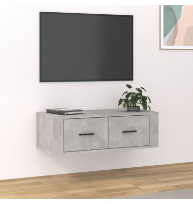  Pakabinama TV spintelė, betono pilka, 80x36x25cm, mediena - TV spintelės - 1