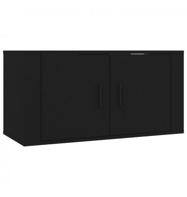  Sieninė televizoriaus spintelė, juoda, 80x34,5x40cm - TV spintelės - 2