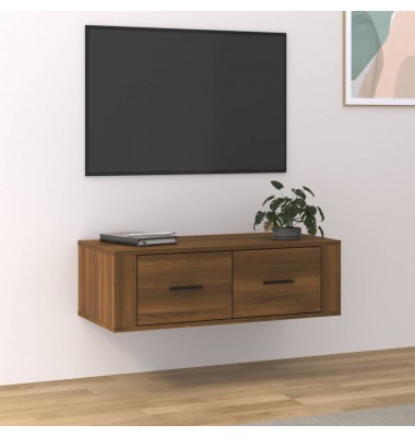  Pakabinama TV spintelė, ruda ąžuolo, 80x36x25cm, mediena - TV spintelės - 1