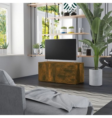  Televizoriaus spintelė, dūminio ąžuolo, 80x34x36cm, mediena - TV spintelės - 1
