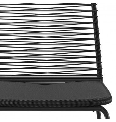  Lauko valgomojo kėdės, 4vnt., juodos spalvos, poliratanas - Lauko kėdės - 6