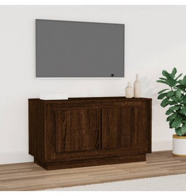  Televizoriaus spintelė, ruda ąžuolo, 80x35x45cm, mediena - TV spintelės - 1