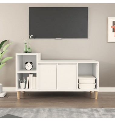  Televizoriaus spintelė, baltos spalvos, 100x35x55cm, mediena - TV spintelės - 1