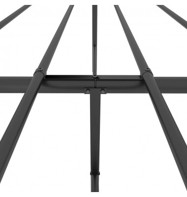  Lovos rėmas su galvūgaliu/kojūgaliu, juodas, 150x200cm, metalas - Lovos - 8