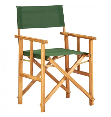  Režisieriaus kėdė, žalios spalvos, akacijos medienos masyvas - Lauko kėdės - 1