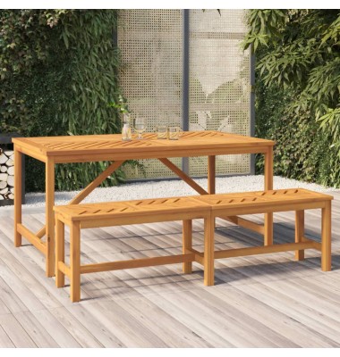  Sodo valgomojo stalas, 150x90x74cm, akacijos medienos masyvas - Lauko stalai, staliukai - 1