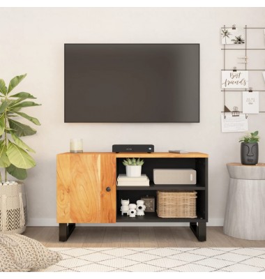  Televizoriaus spintelė, 80x33x46cm, akacija/apdirbta mediena - TV spintelės - 1