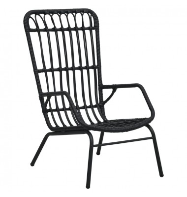  Sodo kėdė, juoda, poliratanas - Lauko kėdės - 1