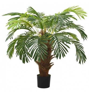  Dirbtinis paprastasis cikas su vazonu, žalias, 90 cm - Dirbtiniai augalai - 1