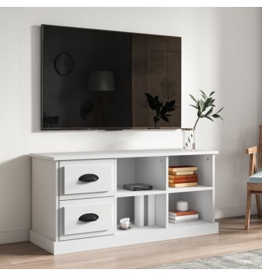  Televizoriaus spintelė, balta, 102x35,5x47,5cm, mediena - TV spintelės - 1