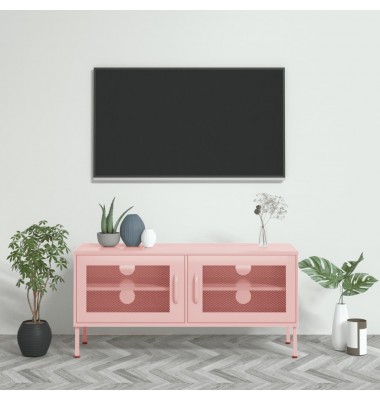  Televizoriaus spintelė, rožinė, 105x35x50cm, plienas - TV spintelės - 1