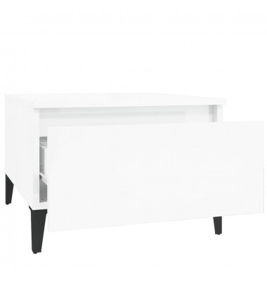  Staliukas, baltos spalvos, 50x46x35cm, mediena, blizgus - Žurnaliniai staliukai - 7