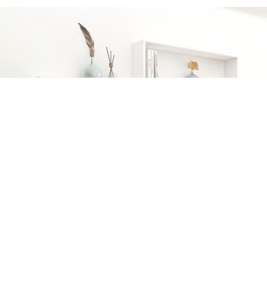  Sieninės lentynos, 4vnt., baltos, 100x15x30cm, MDP, kubo formos - Pakabinamos lentynos, spintelės - 1