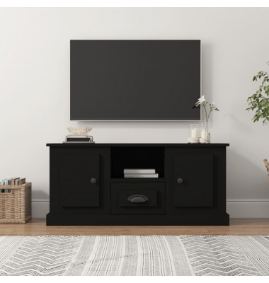  Televizoriaus spintelė, juoda, 100x35,5x45cm, apdirbta mediena - TV spintelės - 1