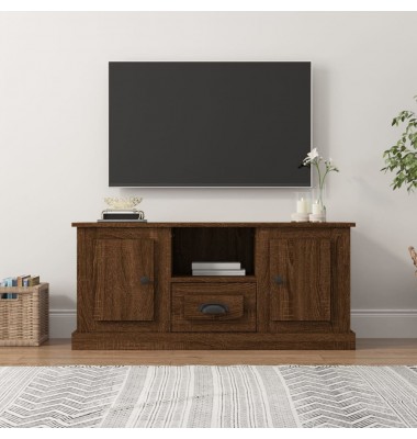  Televizoriaus spintelė, ruda ąžuolo, 100x35,5x45cm, mediena - TV spintelės - 1