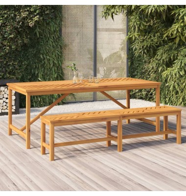  Sodo valgomojo stalas, 200x90x74cm, akacijos medienos masyvas - Lauko stalai, staliukai - 1