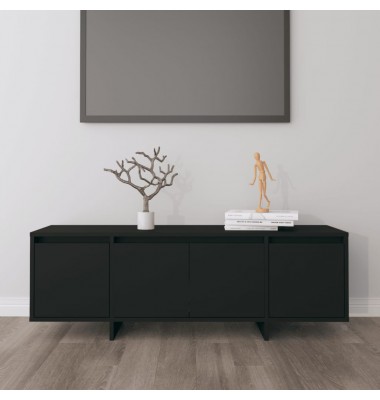  Televizoriaus spintelė, juodos spalvos, 120x30x40,5 cm, MDP - TV spintelės - 1